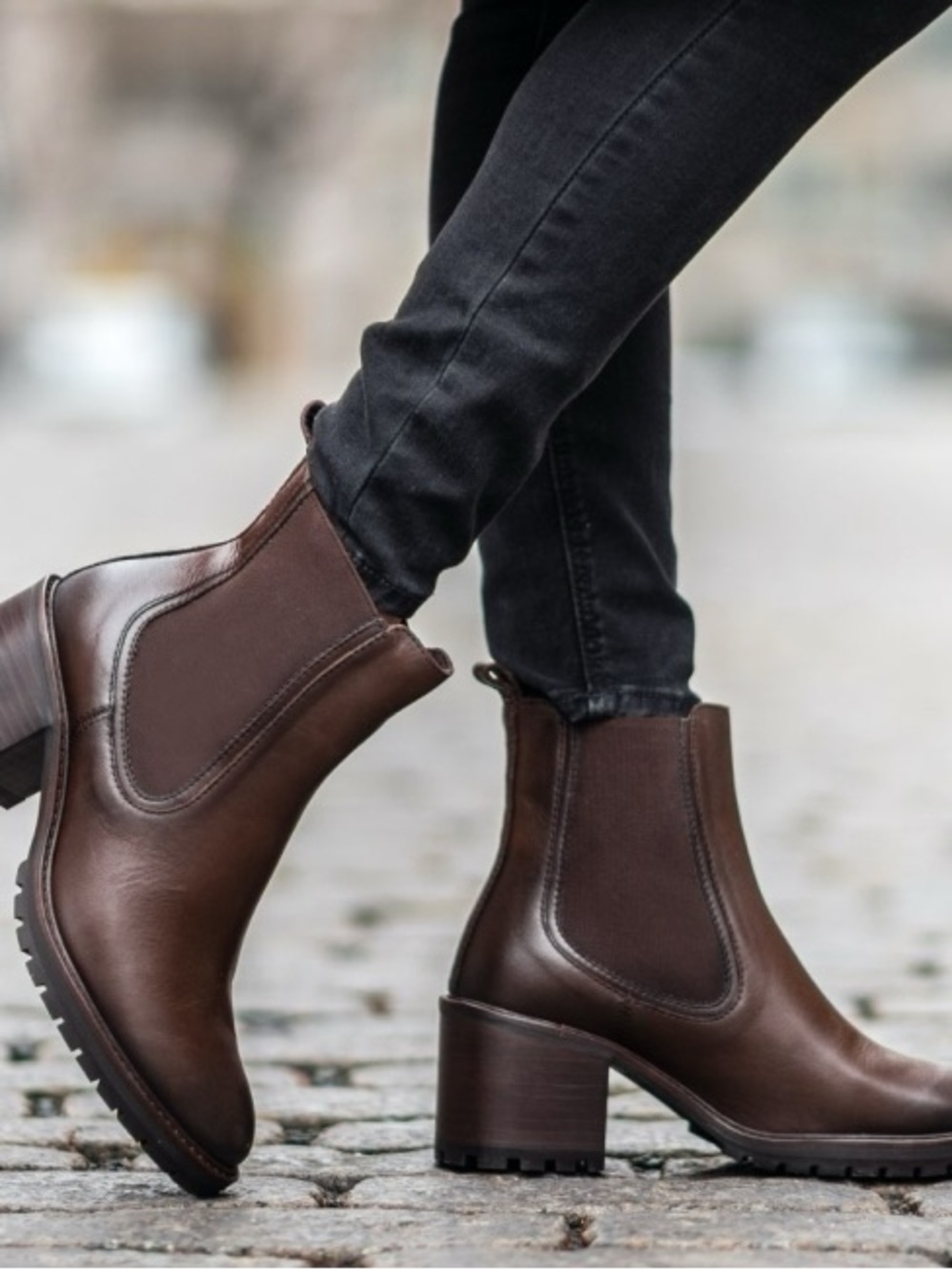 Thursday Everyday Knockout Chelsea Heeled Brown Boots - 8